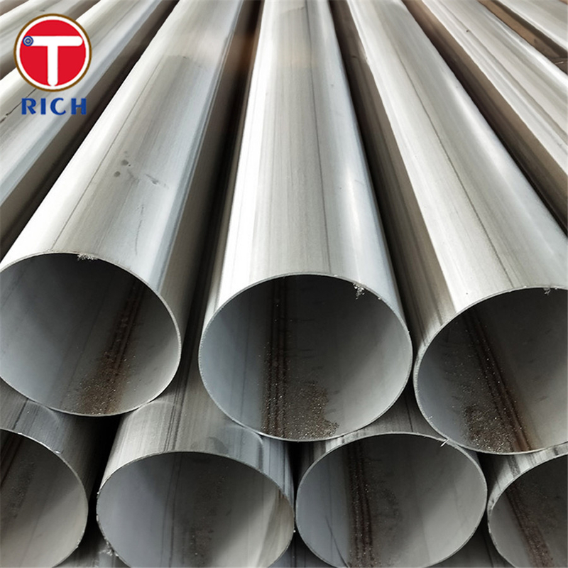 ASTM A409 TP201 أنابيب الفولاذ المقاوم للصدأ الأوستنيتية ذات القطر الكبير المطاومة للخدمة التآكلية أو عالية درجة الحرارة