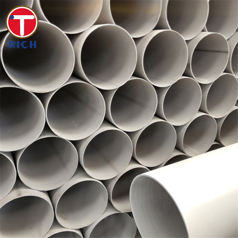 ASTM A409 TP201 أنابيب الفولاذ المقاوم للصدأ الأوستنيتية ذات القطر الكبير المطاومة للخدمة التآكلية أو عالية درجة الحرارة