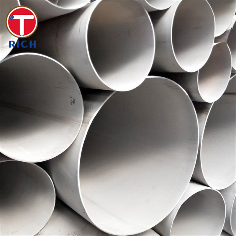 ASTM A409 TP201 أنابيب الفولاذ المقاوم للصدأ الأوستنيتية ذات القطر الكبير المطاومة للخدمة التآكلية أو عالية درجة الحرارة