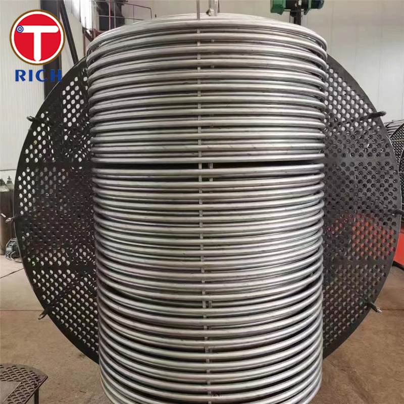 ASTM A688 304 أنابيب الفولاذ المقاوم للصدأ الأوستنيتية المطاوعة لمبادل الحرارة