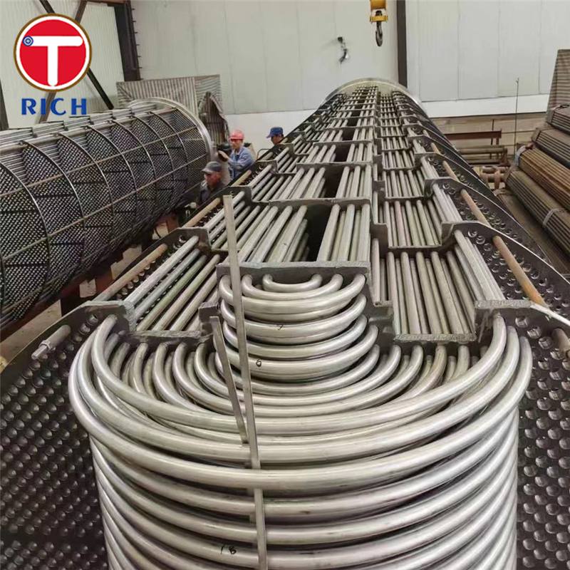 ASTM A688 304 أنابيب الفولاذ المقاوم للصدأ الأوستنيتية المطاوعة لمبادل الحرارة