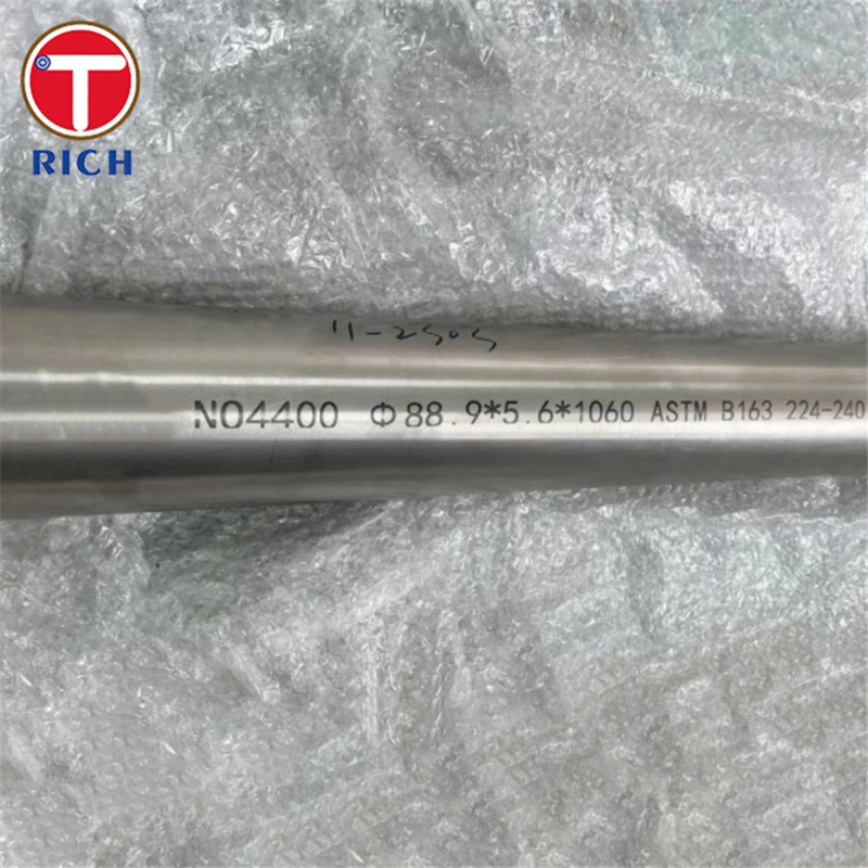 ASTM B165 Monel 400 أنبوب الفولاذ الخالي من اللحام سبيكة نيكل النحاس UNS N04400 أنابيب الفولاذ الخالية من اللحام للسيارات