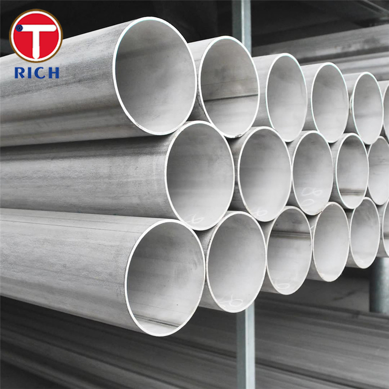 ASTM A358 304 أنابيب الفولاذ المقاوم للصدأ التفاعل الكهربائي أنابيب الفولاذ المقاوم للصدأ لحام لخدمة درجة الحرارة العالية