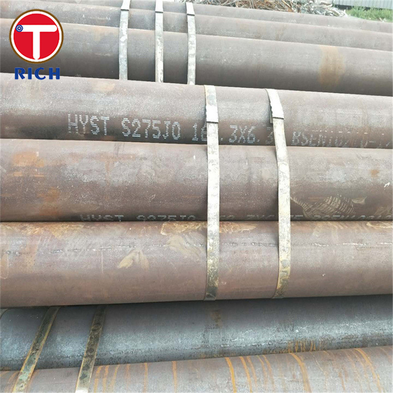 EN 10210-2 S355J0H هيكلية متداولة ساخنة أنابيب فولاذية غير سبائك