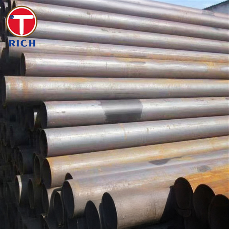 ASTM A252 Gr 2 أنبوب فولاذي مصفح قطر كبير خيط مستقيم أنبوب فولاذي مصفح للهيكل