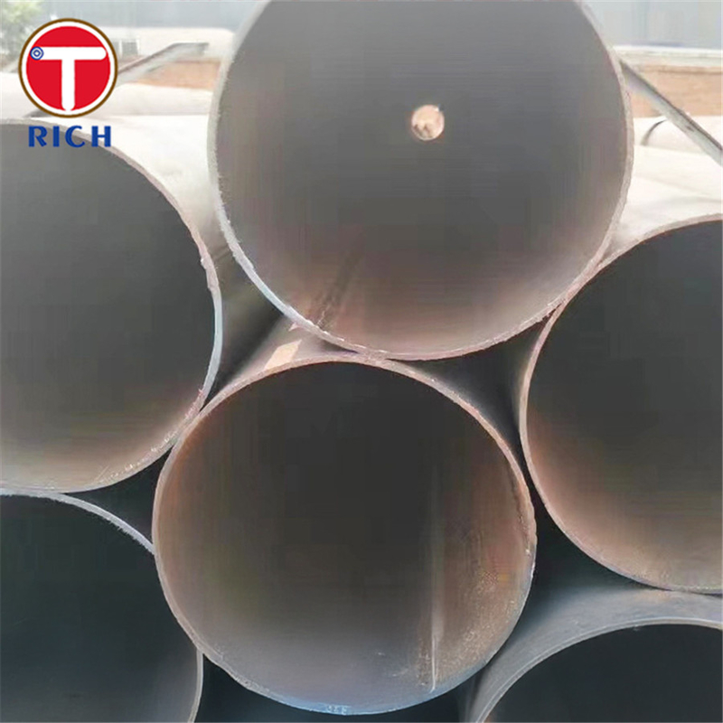 ASTM A252 Gr 2 أنبوب فولاذي مصفح قطر كبير خيط مستقيم أنبوب فولاذي مصفح للهيكل