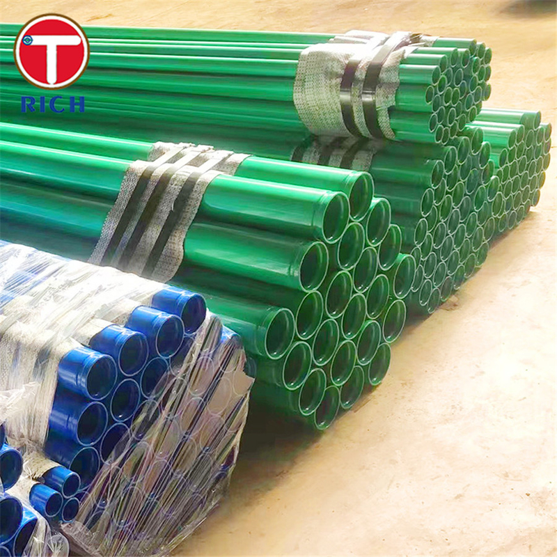 ASTM A978 أنابيب الفولاذ المغلفة بالبلاستيك أنابيب الفولاذ المصفوفة بالأضلاع المركبة المغلفة بالبولي إيثيلين