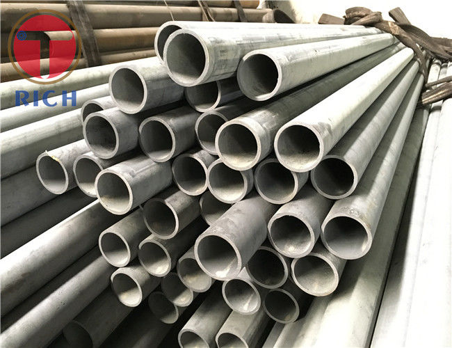 Gb / t 8163 صلب الذى لا يصدأ أنبوب ملحوم cold-drawn / hot-rolled لسائل خدمة