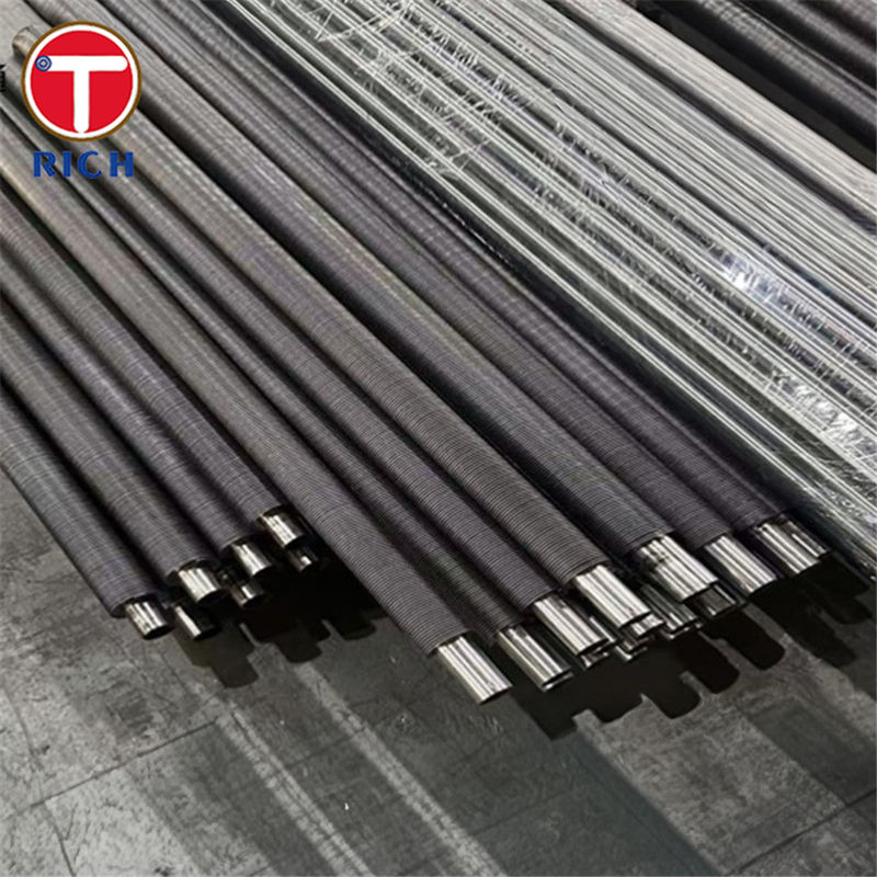 الألياف الفولاذية الحلزونية الملفوفة بدون خيوط L Fin Tube لمبادلات حرارة الهواء عالية الكفاءة