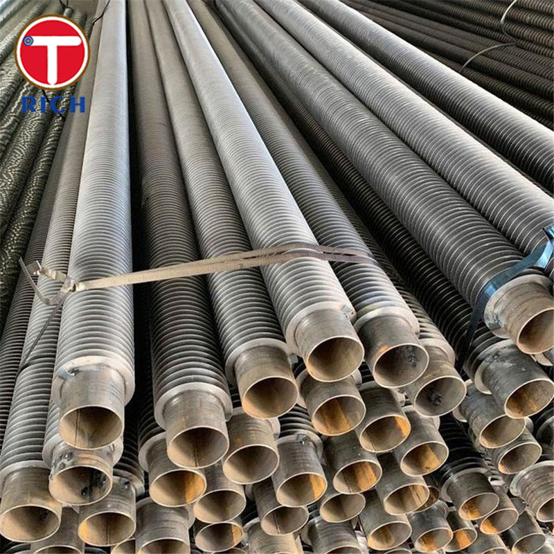 أنبوب ملفوف من النوع L للكربون LL أنبوب ملفوف من النوع LL مع أنابيب ملفوفة بالدوامش والقدرة الحرارية العالية للمبادلات الحرارية