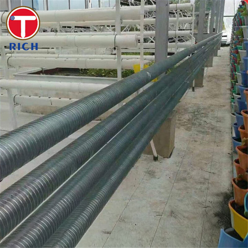 أنبوب مضلع حلزوني من سبائك الصلب مع قدم L لمبادل حرارة عالي الكفاءة