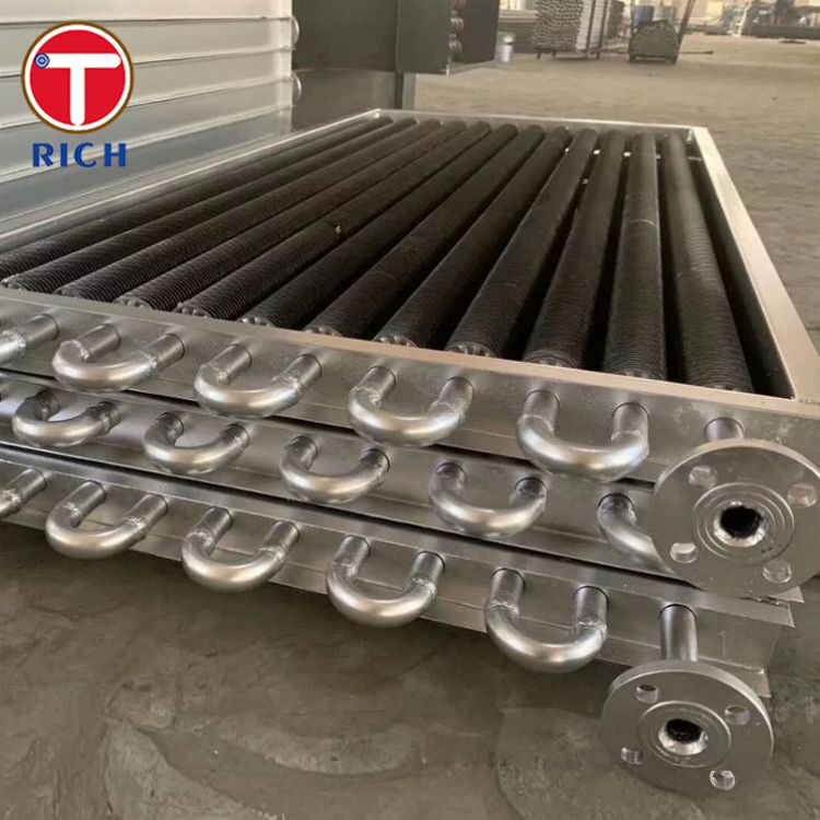 أنبوب الألومنيوم L-Foot Tension Wound L-Type Fin لمبادلات الحرارة المقاومة للتآكل