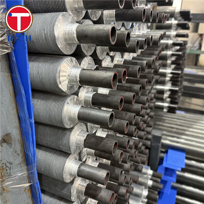 أنبوب ريشي مطرود أنبوب ريشي مركب ثنائي المعدني مع طبقة ريشية خارجية من الألومنيوم وأنبوب أساسي من الفولاذ الكربوني لتطبيقات النفط والغاز الطبيعي