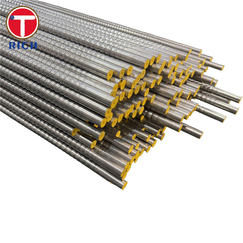 الأنابيب المموجة من الفولاذ المقاوم للصدأ أنابيب موجة صلبة لخدمة الغاز مع درجة المبادل الحراري ومقاومة التآكل