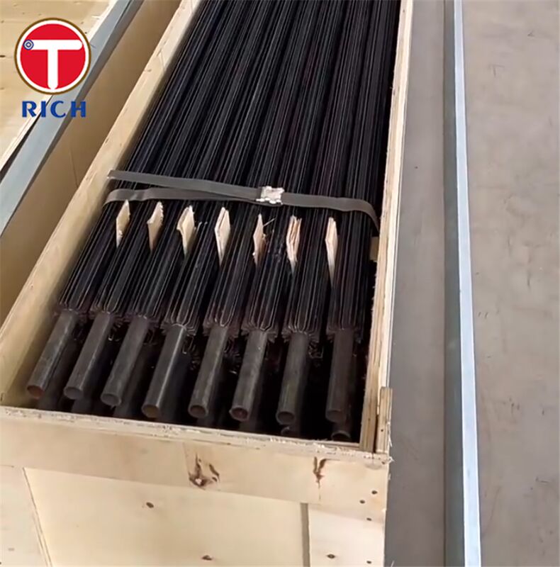 أنابيب مطوية المطوية المقاومة للتآكل مع تسامح درجة حرارة عالية لنقل الحرارة المحسنة في مبادلات الحرارة النفطية