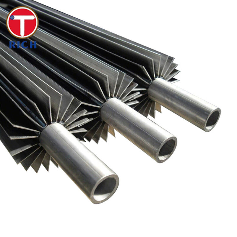 أنابيب مطوية المطوية المقاومة للتآكل مع تسامح درجة حرارة عالية لنقل الحرارة المحسنة في مبادلات الحرارة النفطية