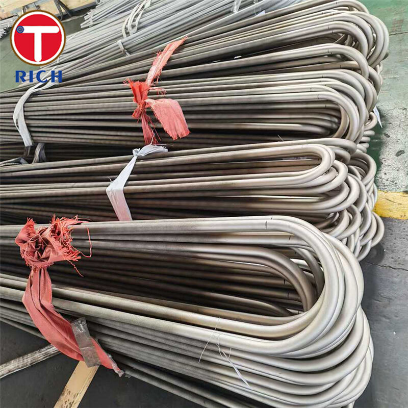 ASTM A179 أنابيب U المنحنية المصنوعة من الفولاذ منخفض الكربون غير الملحومة المسحوبة على البارد للمبادلات الحرارية