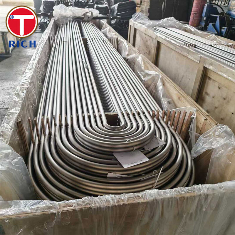 ASTM A179 أنابيب U المنحنية المصنوعة من الفولاذ منخفض الكربون غير الملحومة المسحوبة على البارد للمبادلات الحرارية