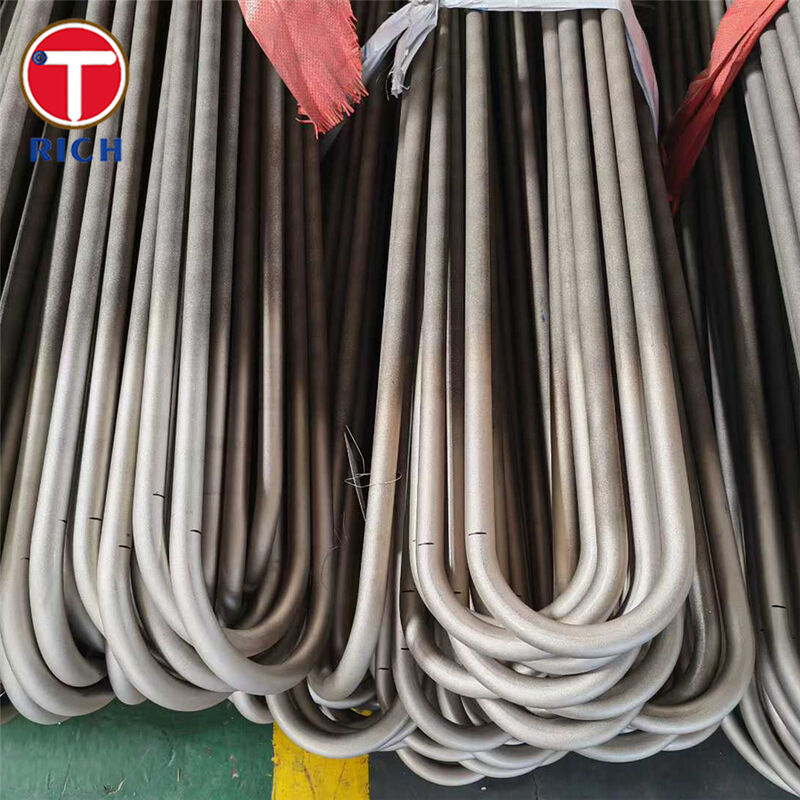 ASTM A179 أنابيب U المنحنية المصنوعة من الفولاذ منخفض الكربون غير الملحومة المسحوبة على البارد للمبادلات الحرارية