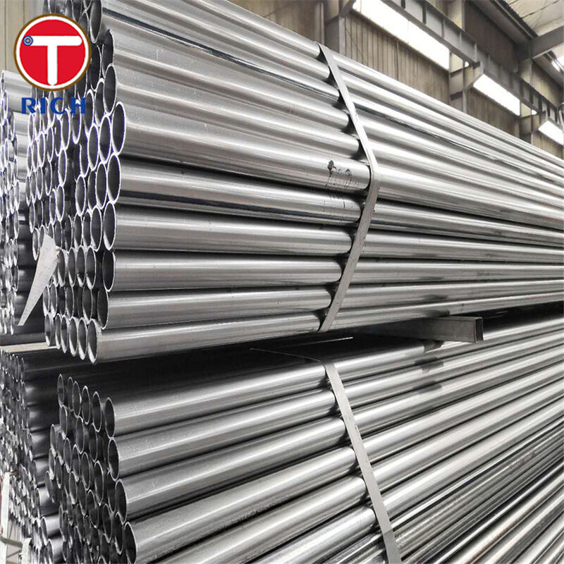 ACMS ASTM A787 أنبوب الفولاذ المسموم مع طلاء الألومنيوم والسيليكون لأنظمة العادم باستخدام تقنية ERW