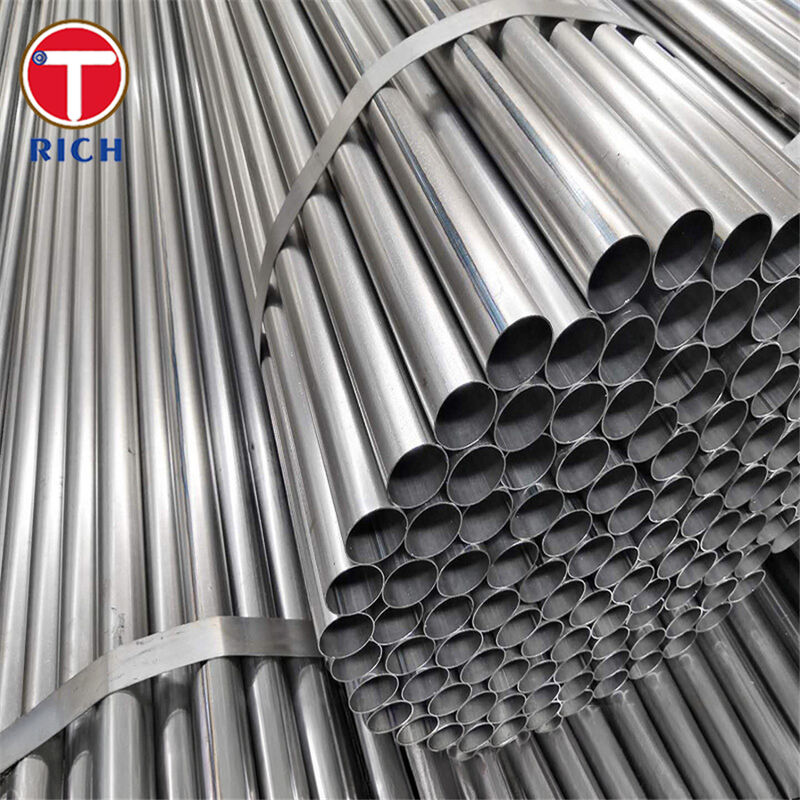 ACMS ASTM A787 أنبوب الفولاذ المسموم مع طلاء الألومنيوم والسيليكون لأنظمة العادم باستخدام تقنية ERW