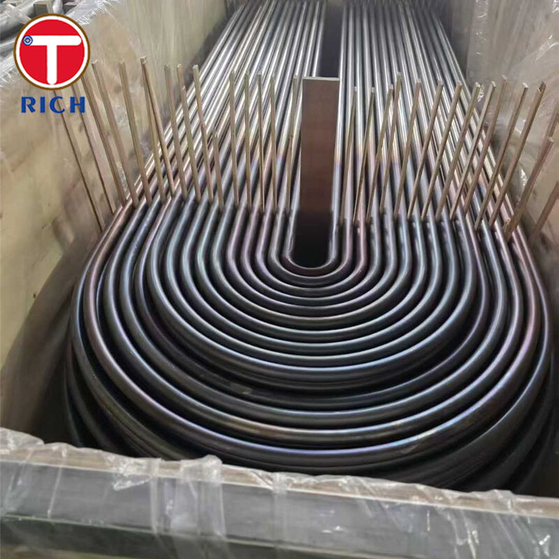 أنابيب الارتكاب U من الفولاذ الكربوني بدون خيوط ASTM A179 A192 مع هيكل تحمل الضغط والهندسة التحكم في الارتكاب U للمبادلات الحرارية