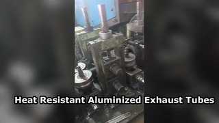 أنابيب العادم الفولاذية الملحومة بالألمنيوم ذات الحرارة العالية للسيارات