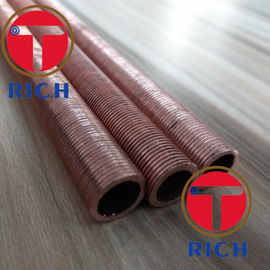 سعر جيد UNS12200 أنابيب النحاس ذات الزعانف الحلزونية المبادلات الحرارية / أنابيب النحاس ذات الزعانف الحمراء الانترنت