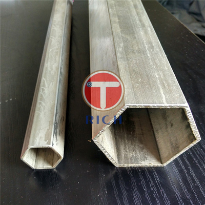 سعر جيد St42 مقطع مجوف من أنابيب الصلب المسحوب على البارد من الخارج والداخل على شكل مسدس الانترنت